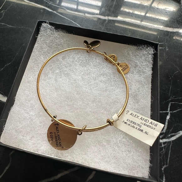Alex and Ani Path of Life gold bracelet x 2 - Picture 3 of 4
